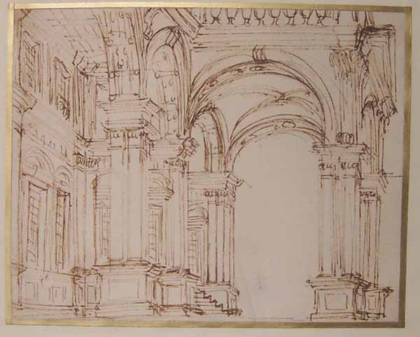 Study for a Stage Set with Classical Architecture